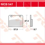 Bremsklötze TRW Lucas Bremsbelag MCB547
