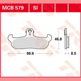 TRW Lucas Brake pad MCB579