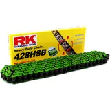 RK Standardkette grün 428 HSB/132 Kette offen mit Clipschloss passend für: Kawasaki Z, BN, Ninja