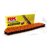 RK Standardkette 428 HSB in orange - für Motorräder ohne Schloss