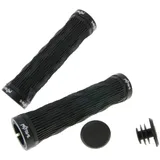 n8tive double lock-on grip set GEO 130mm - black 150048BK