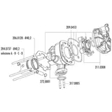 cylinder gasket set Polini Evolution 50cc for Peugeot horizontal LC 209.0453
