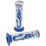 handlebar rubber grip set Flame white, blue 21163