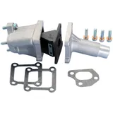 Flansch Ansaugstutzen Polini Membran 19/23mm für Piaggio Ape 50 FL, FL2, FL3, RST Mix mit SHBC 19.19 Vergaser 215.0271