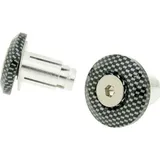 handlebar / bar end weights anti-vibration Mini CNC milled - carbon look 21619