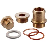 Anschlussflansch Kühlerschlauch und Verschlussstopfen Polini für Minarelli RV4-3 LC, Peugeot 103 XPLC, Clip LC, RCXLC 315.0028