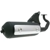 Schalldämpfer Auspuff für Aprilia, Yamaha, MBK, Malaguti, Benelli, Beta / Minarelli liegend 34188