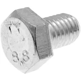 Bolzen Schrauben 6-kant DIN933 M8x12 Vollgewinde verzinkt (50 Stück) 34282