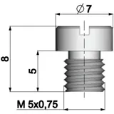 Vergaser Hauptdüse Polini 5mm für Dellorto Vergaser - 100 360.1100