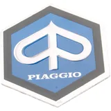 horn cover emblem / badge Piaggio 25x30mm aluminum to glue for Vespa PX, PE 80, 125, 200 36363