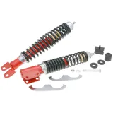 Federbein Fahrwerkskit / Stoßdämpfer Satz Carbone Sport rot / schwarz für LML Star, Deluxe, Vespa PX, PE 36698