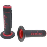 Griffgummis Griffe Satz Domino A020 Off-Road Halbwaffel schwarz / rot 37063