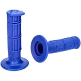 handlebar rubber grip set Domino 1150 off-road half waffle blue 37070 handlebar rubber grip set Domino 1150 off-road half waffle blue 37070