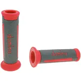 Griffgummis Griffe Satz Domino A350 On-Road anthrazitgrau / rot mit offenen Enden 37158