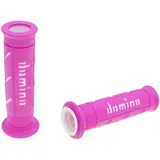 Griffgummis Griffe Satz Domino A250 On-Road pink / weiß mit offenen Enden 37172