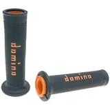 Griffgummis Griffe Satz Domino A010 On-Road schwarz / orange mit offenen Enden 37189