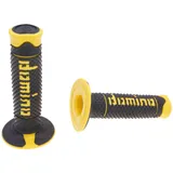 handlebar grip set Domino A260 off-road black / yellow 37231