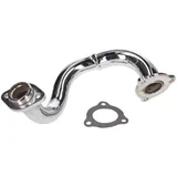 exhaust manifold chromed, unrestricted for Derbi Senda, Aprilia RX, SX, Gilera RCR, SMT 37320