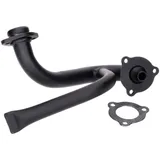 Birne Auspuffkrümmer schwarz mit Staurohr und Drossel für Aprilia SX, RX, Derbi Senda, Gilera RCR, SMT 38715