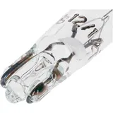 light bulb T5 W2x4.6d 12V-1.2W clear w/ glass base 40124