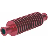 Durchlaufkühler / Minikühler Aluminium rot rund (133mm) 17mm Schlauchanschluss 40133