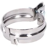 Schalldämpfer Auspuffschelle hinten Chrom 2-teilig (breite Ausführung) für für Simson S50, S51, SR53, S70, S83, SR50, SR80 40715
