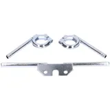 Indikator Blinkerträger Set vorn / hinten gerändelt verzinkt für runde Blinker 10mm für Simson S50, S51, S70 40727