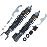 Shock absorber kit front + rear Carbone Sport RS adjustable black for Vespa PX 80ccm - 200ccm 40992
