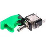 switch w/ safety cap and LED - green 41223
