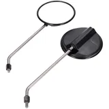 Rückspiegel Spiegel Set M8 rund 120mm, Stahlhalterung für Simson S50, S51, S53, S70, S83, SR50, SR80, KR51/2 41810