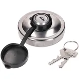 fuel tank cap aluminum chromed (w/ lock) for Simson S50, S51, SR50, Schwalbe, Sperber, Spatz, Star 41928