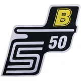 Emblem Logo Schriftzug S50 B Folie / Aufkleber gelb für Simson S50 41957