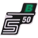 Emblem Logo Schriftzug S50 B Folie / Aufkleber grün für Simson S50 41959