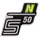 Emblem Logo Schriftzug S50 N Folie / Aufkleber neongelb für Simson S50 41965