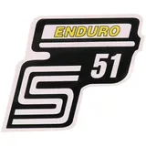 Emblem Logo Schriftzug S51 Enduro Folie / Aufkleber gelb für Simson S51 41976