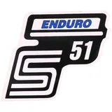 Emblem Logo Schriftzug S51 Enduro Folie / Aufkleber blau für Simson S51 41978 Emblem Logo Schriftzug S51 Enduro Folie / Aufkleber blau für Simson S51 41978