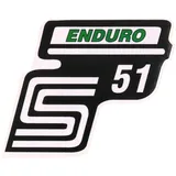 logo foil / sticker S51 Enduro green for Simson S51 41979