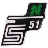 Emblem Logo Schriftzug S51 N Folie / Aufkleber grün für Simson S51 41992