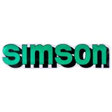 Emblem Logo Schriftzug Folie / Aufkleber Tank grün, schwarz für Simson S51 42012