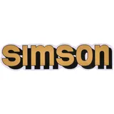 logo foil / sticker tank gold, black for Simson S51 42013