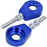 Radspanner / Kettenspanner Satz Aluminium blau eloxiert 12mm 43010-BL