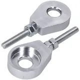 Radspanner / Kettenspanner Satz Aluminium silber eloxiert 12mm 43010-SI