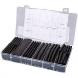 shrink tubing set black 142-piece, self-adhesive 43134