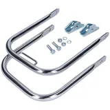Transport Gepäckträger Set hinten Chrom langer Stützbügel für Simson S50, S51, S70 43140