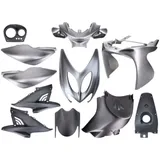 Verkleidungskit schwarz / grau, matt 11-teilig für Yamaha Aerox, MBK Nitro 50ccm -2013 43310
