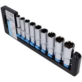 socket wrench set metric 3/8 inch, long 8-19mm 9-piece 43430