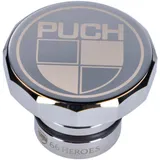 Tankdeckel 66Heroes Aluminium Chrom mit Puch-Logo für Puch Maxi S, N 43883