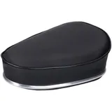 saddle / seat black with chrome trim, 22mm clamp for moped 44277