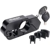 Wegfahrsperre / Schloss Gas- / Bremsgriff Aluminium schwarz für Motorroller, Motorrad 44481