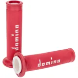 Griffe Satz Domino A010 On-Road rot / weiß mit offenen Enden 44598